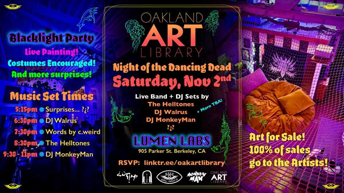 Oakland Art Library Event Flyer
