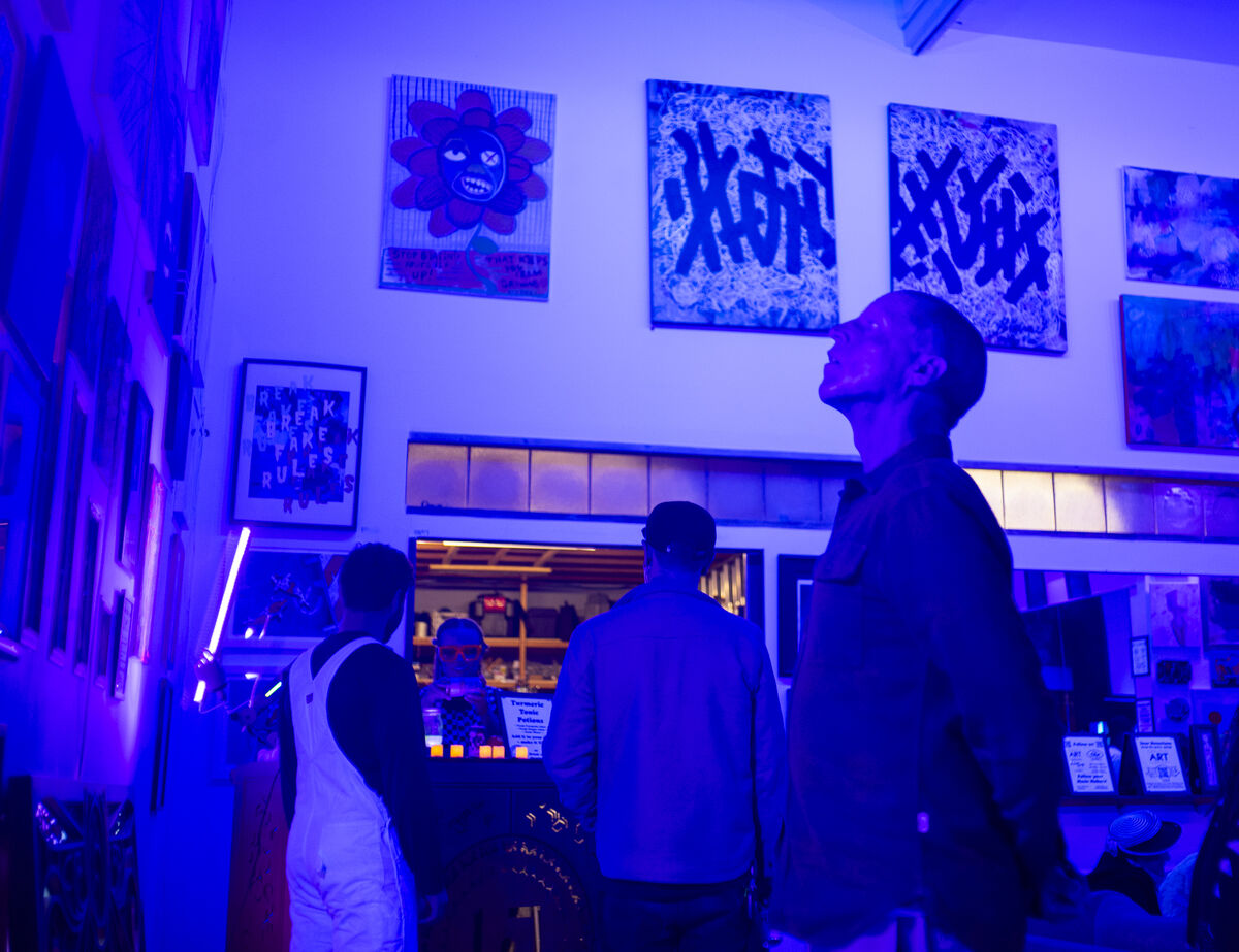 Art patron at OAL event